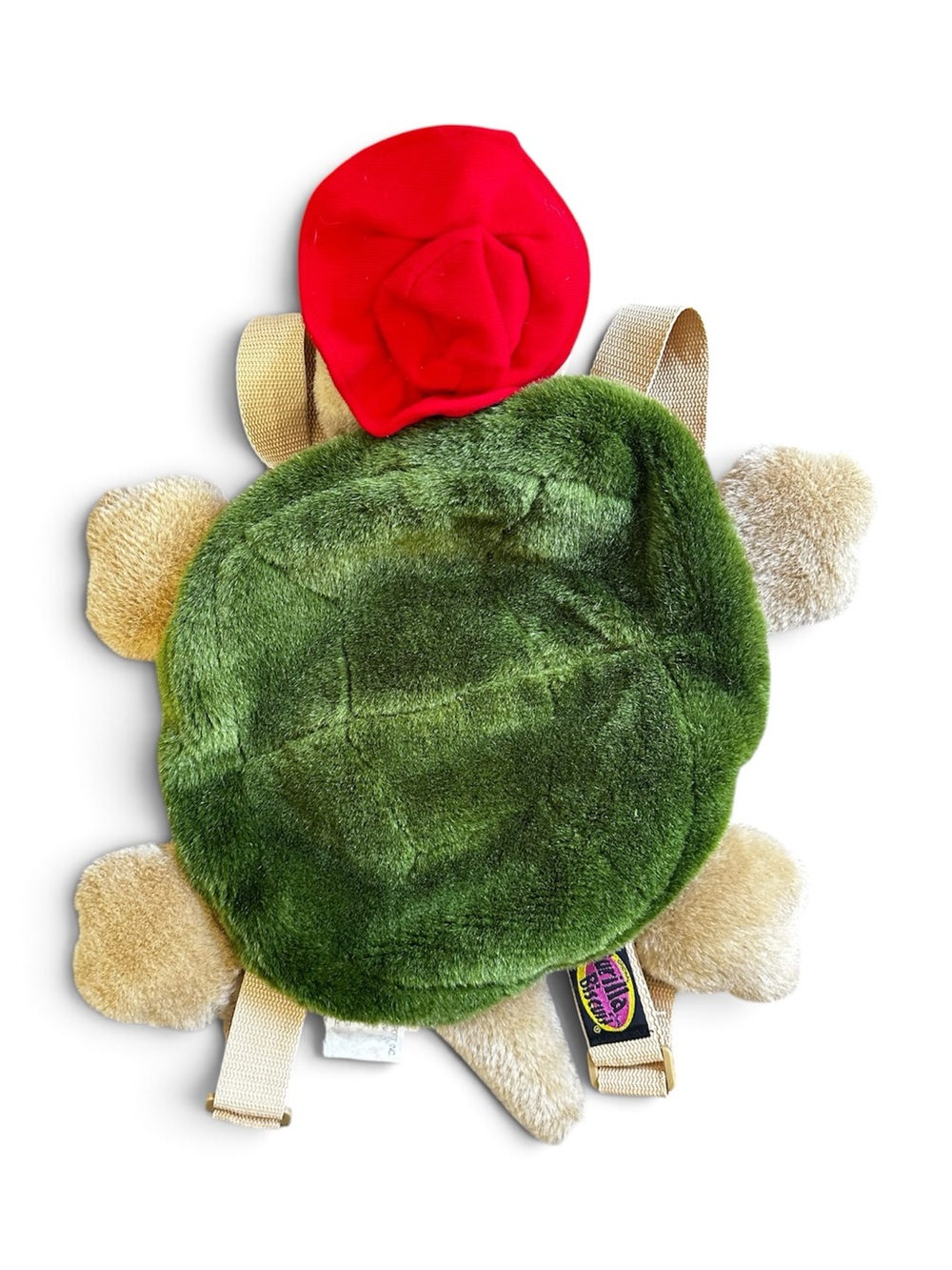 90s Plush Turtle Backpack - Gorilla Biscuit
